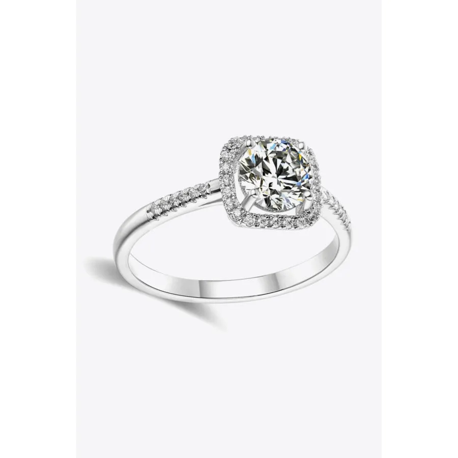 1 Carat Moissanite Zircon Ring