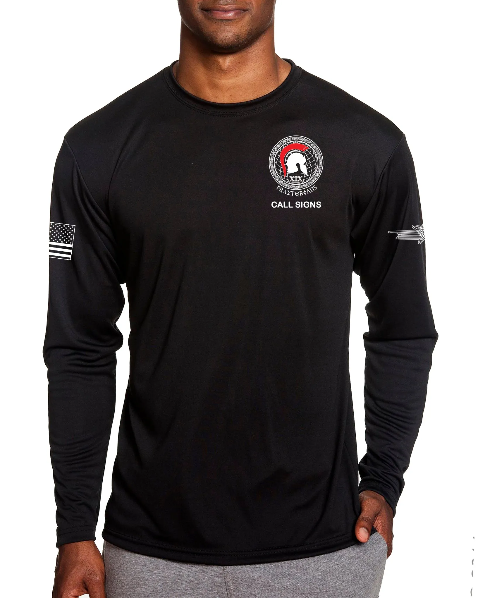 19th Praetorians Long Sleeve Performance PT Shirt. This shirt IS approved for PT.