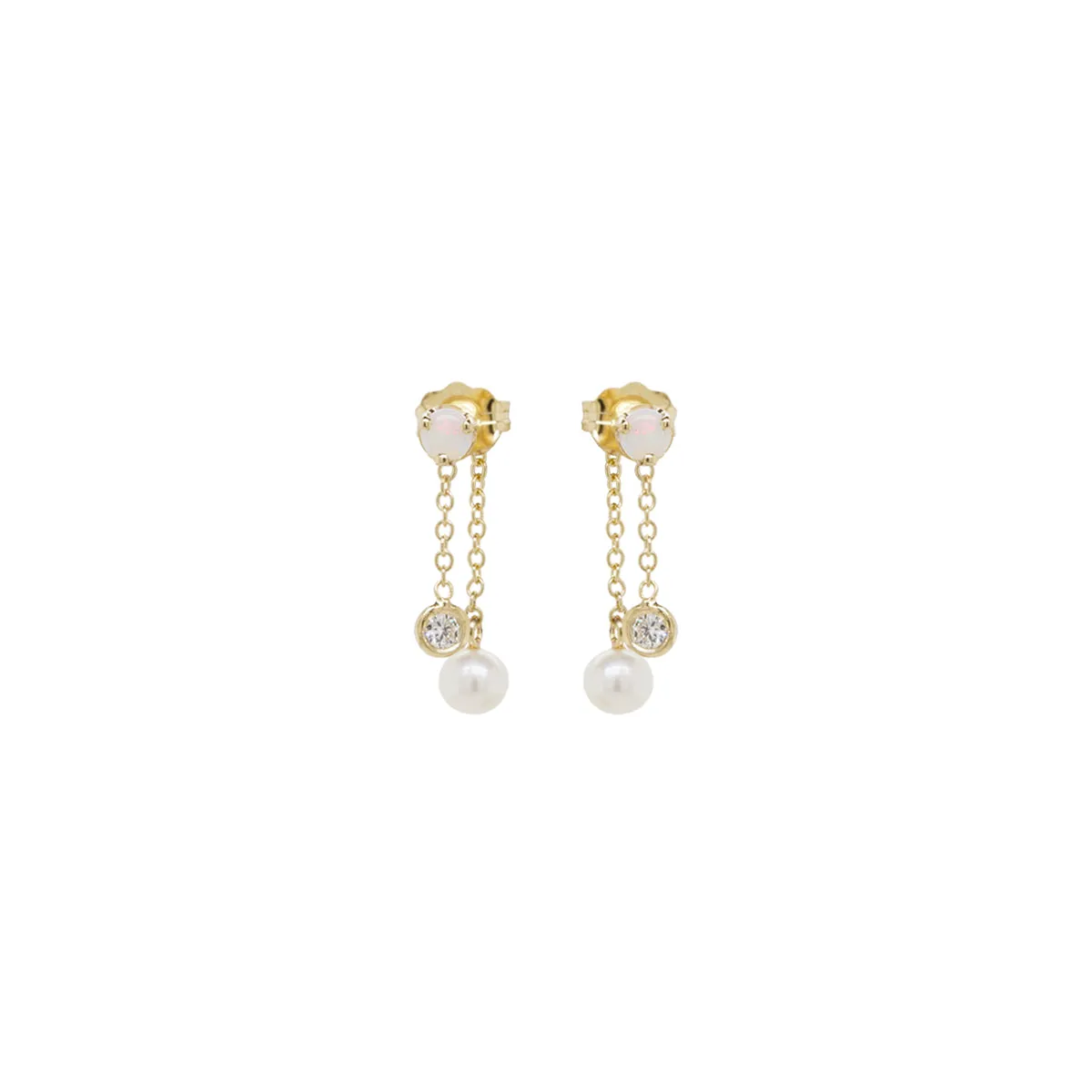 20x20 | Zoe Chicco | Rachel Pally | Opal, Diamond & Pearl Drop Earrings