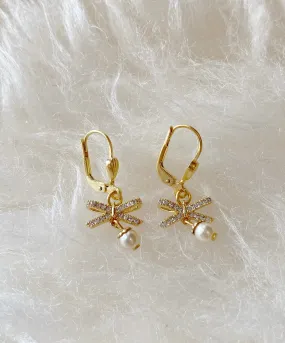 9613G Bow Earrings