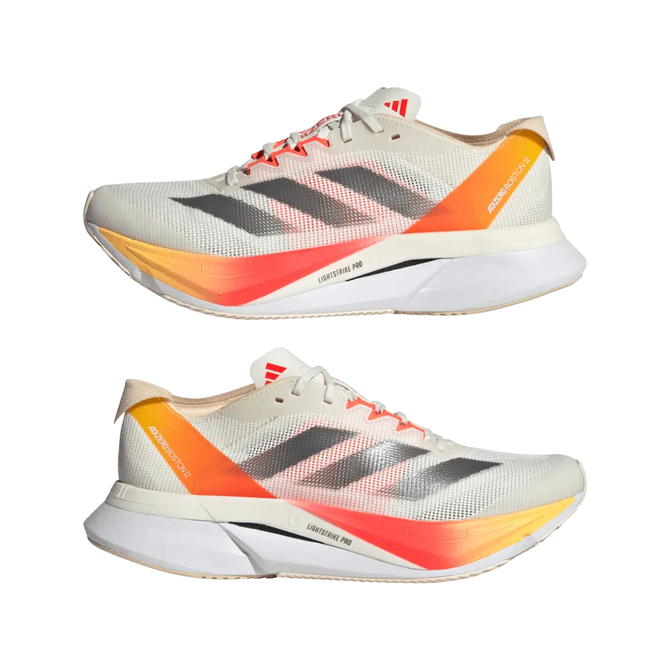 Adidas Adizero Boston 12 Women's running Shoes SS24 Ivory