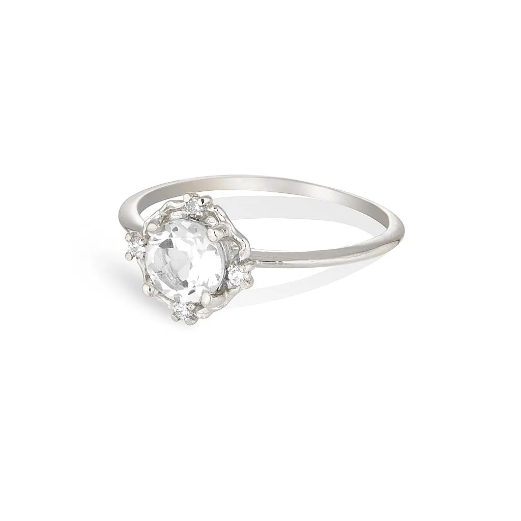 ADRIA | white topaz & diamonds