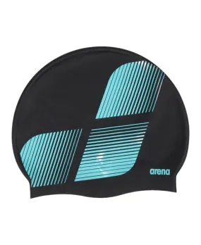 Arena Diamonds Silicone Swim Cap | Aqua - Black