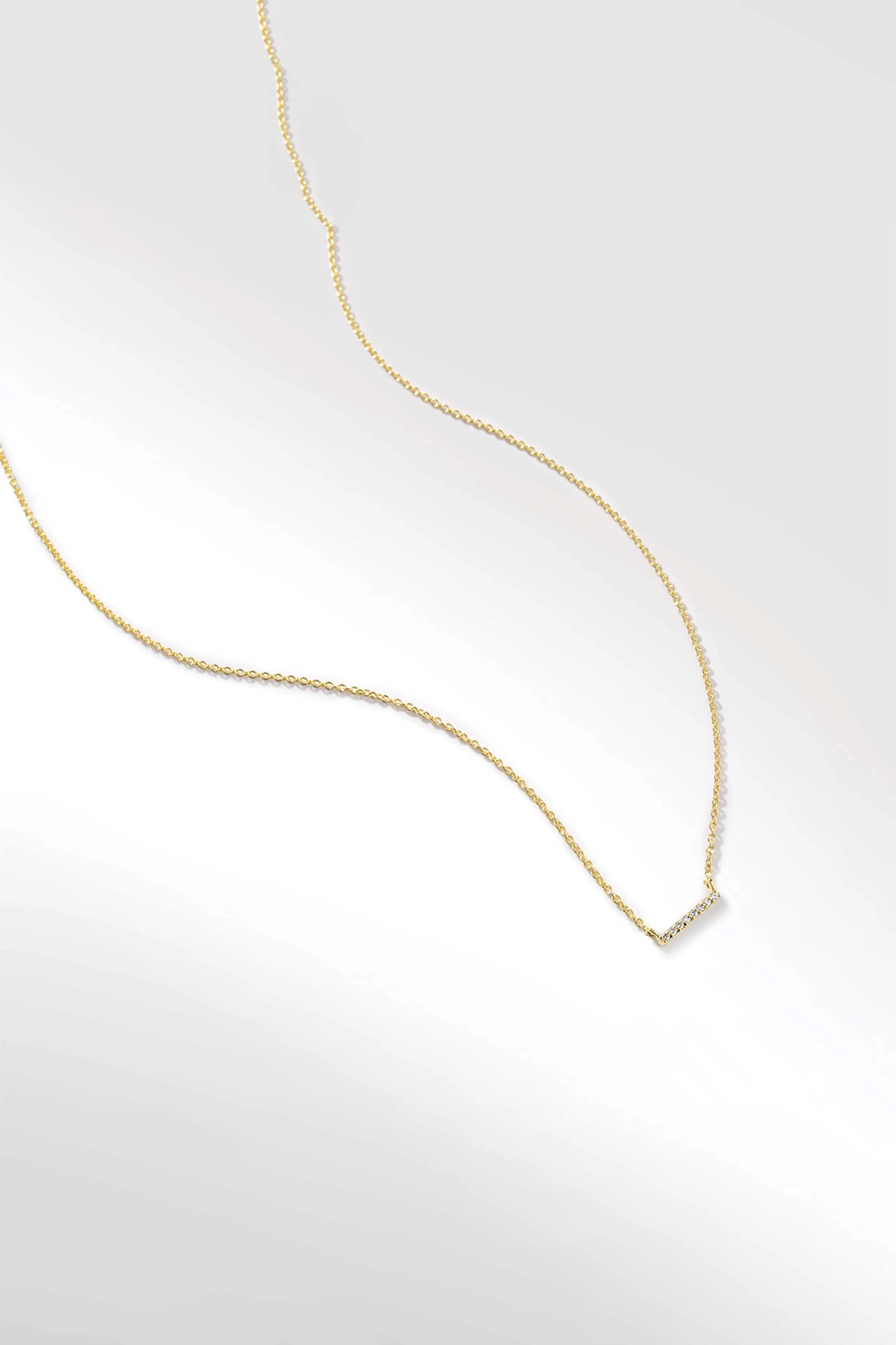 Axis Mini Necklace in Diamond