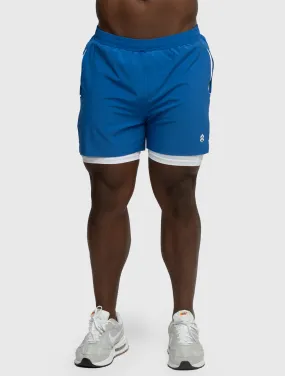 BARRY'S COBALT/WHITE 4IN LINED SPRINTER SHORT