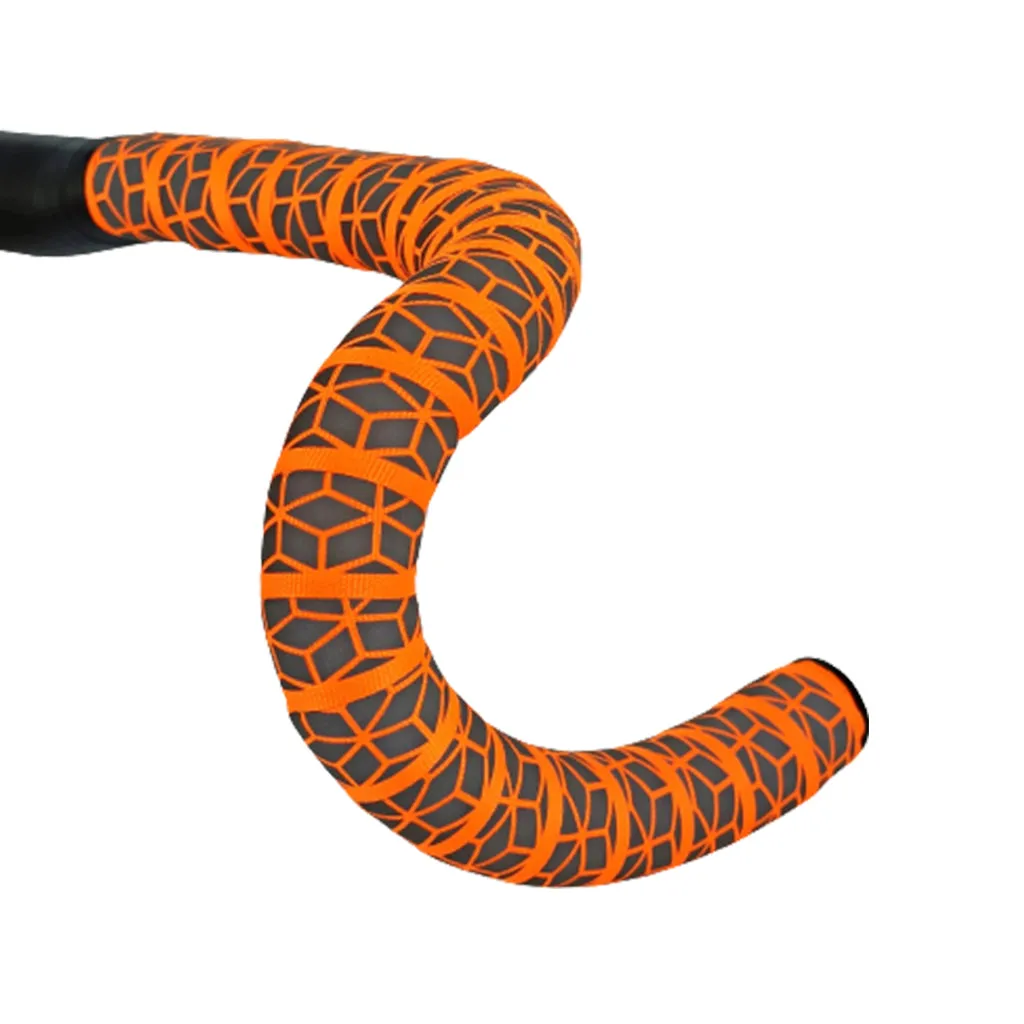 BTP Woven Bartape - Reflective Cube Neon Orange