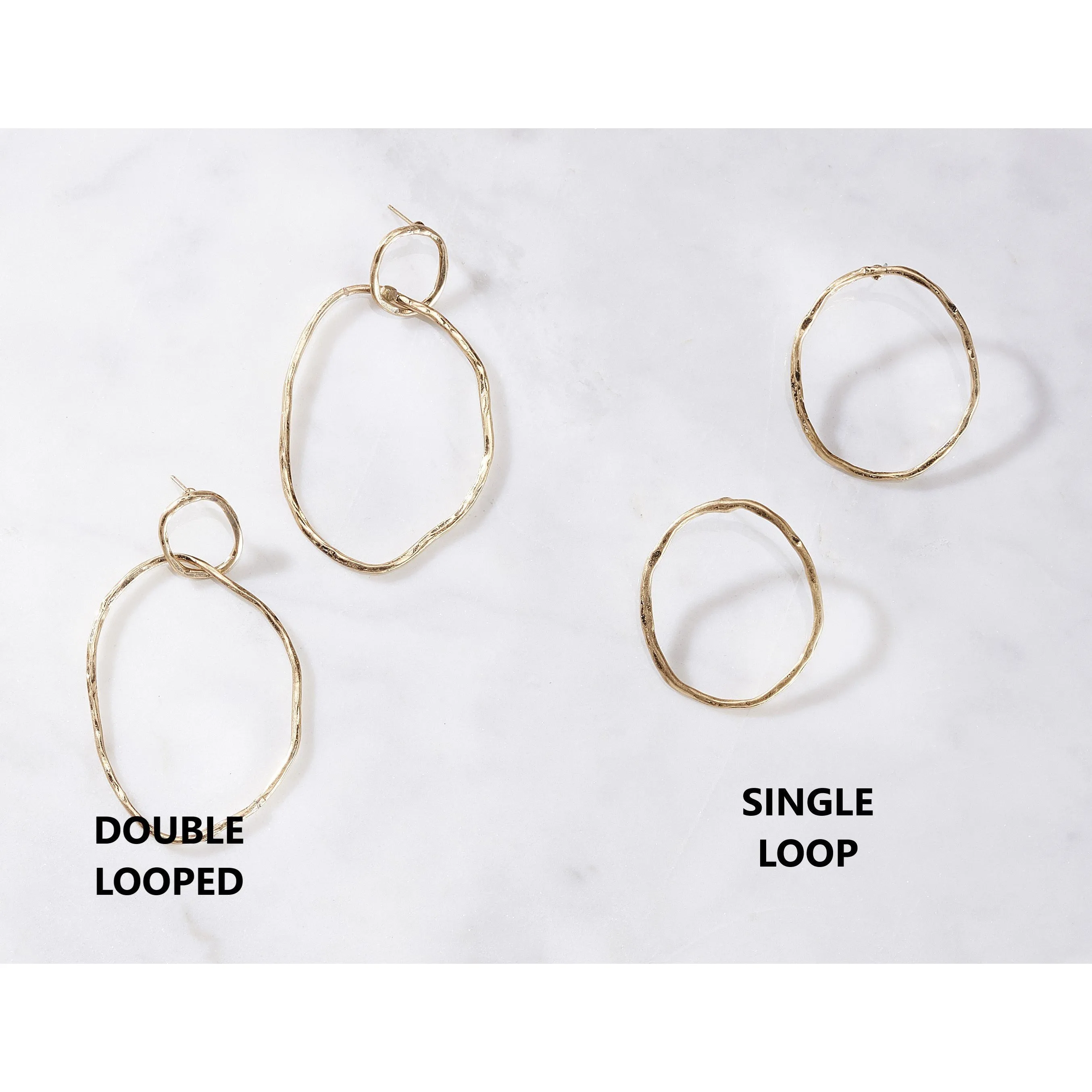 Charlie Paige Gold Wired Earrings