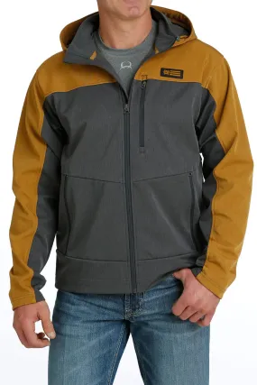 'Cinch' Men's Bonded Hoodie Jacket - Charcoal