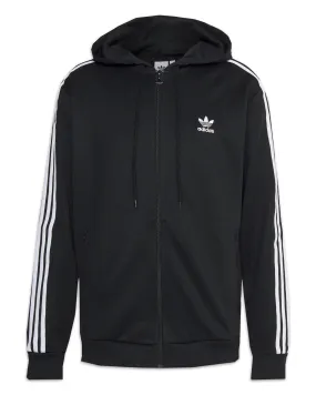 Felpa Uomo Adidas 3 Stripes Full Zip Nero