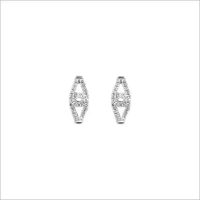 Fiamma 18K Gold Diamond Stud Earrings