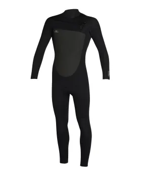 Focus 3/2mm Steamer Chest Zip Sealed Wetsuit - Black