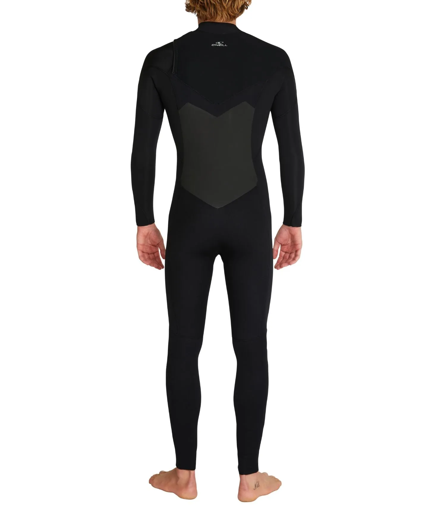 Focus 3/2mm Steamer Chest Zip Sealed Wetsuit - Black