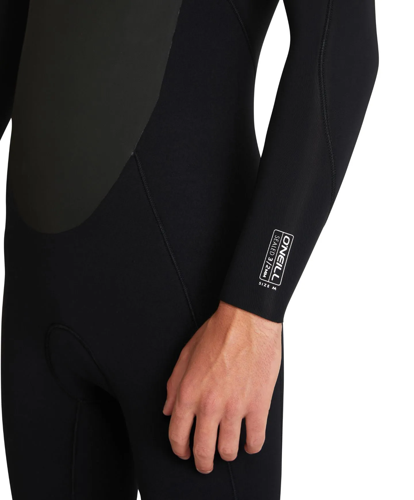 Focus 3/2mm Steamer Chest Zip Sealed Wetsuit - Black