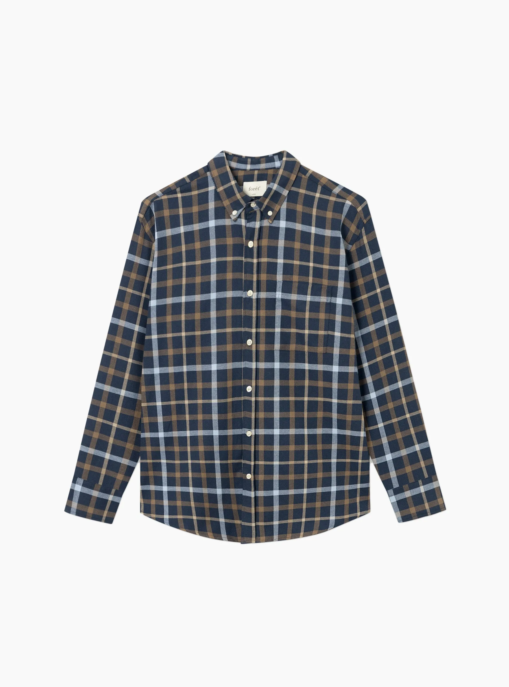 Grip Check Shirt Navy Check