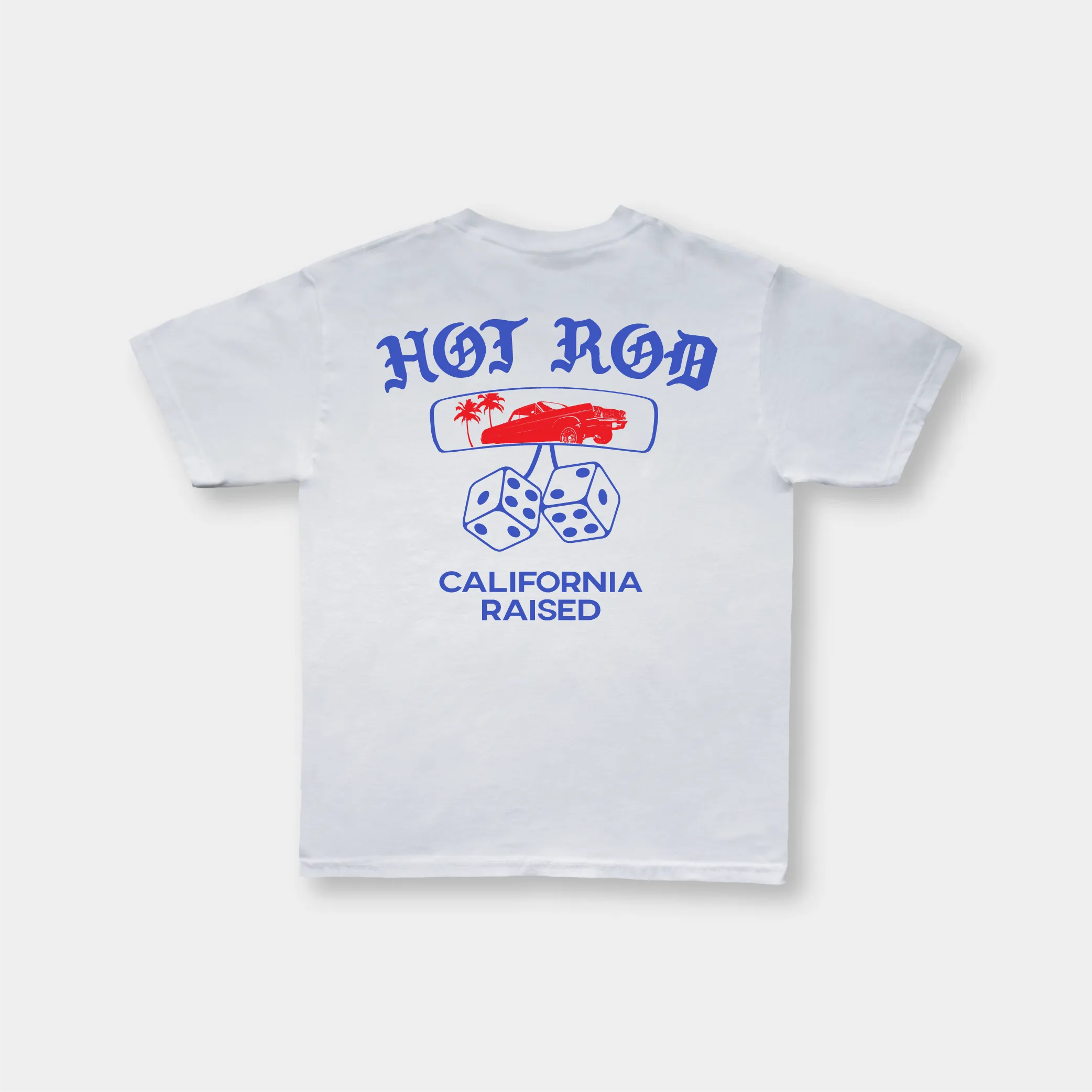 HOT ROD SHOP TEE CALI LOW LOW (WHITE)