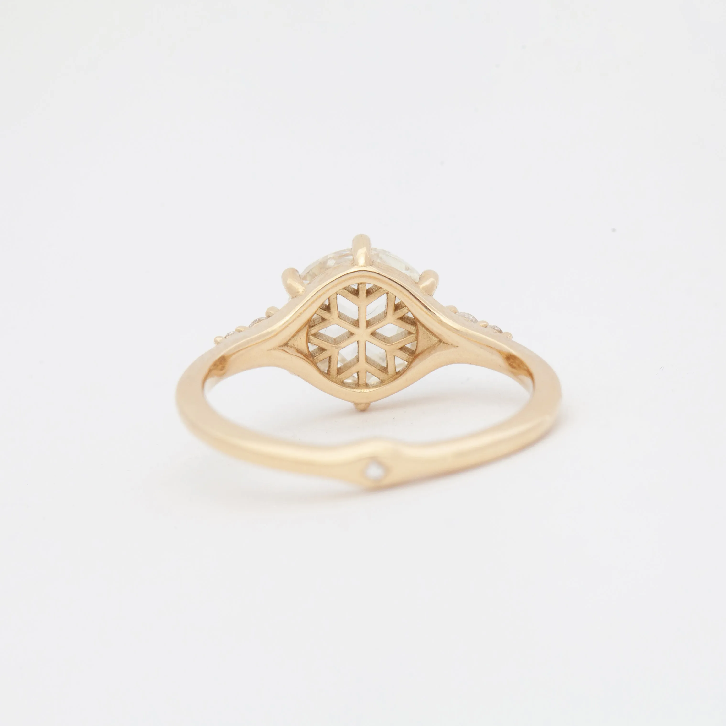 Icy Rose-Cut Diamond Ring