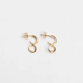 Infinity Charm Hoops