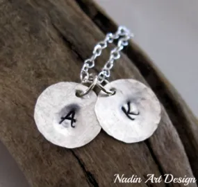 Initial Charms Sterling Silver Necklace