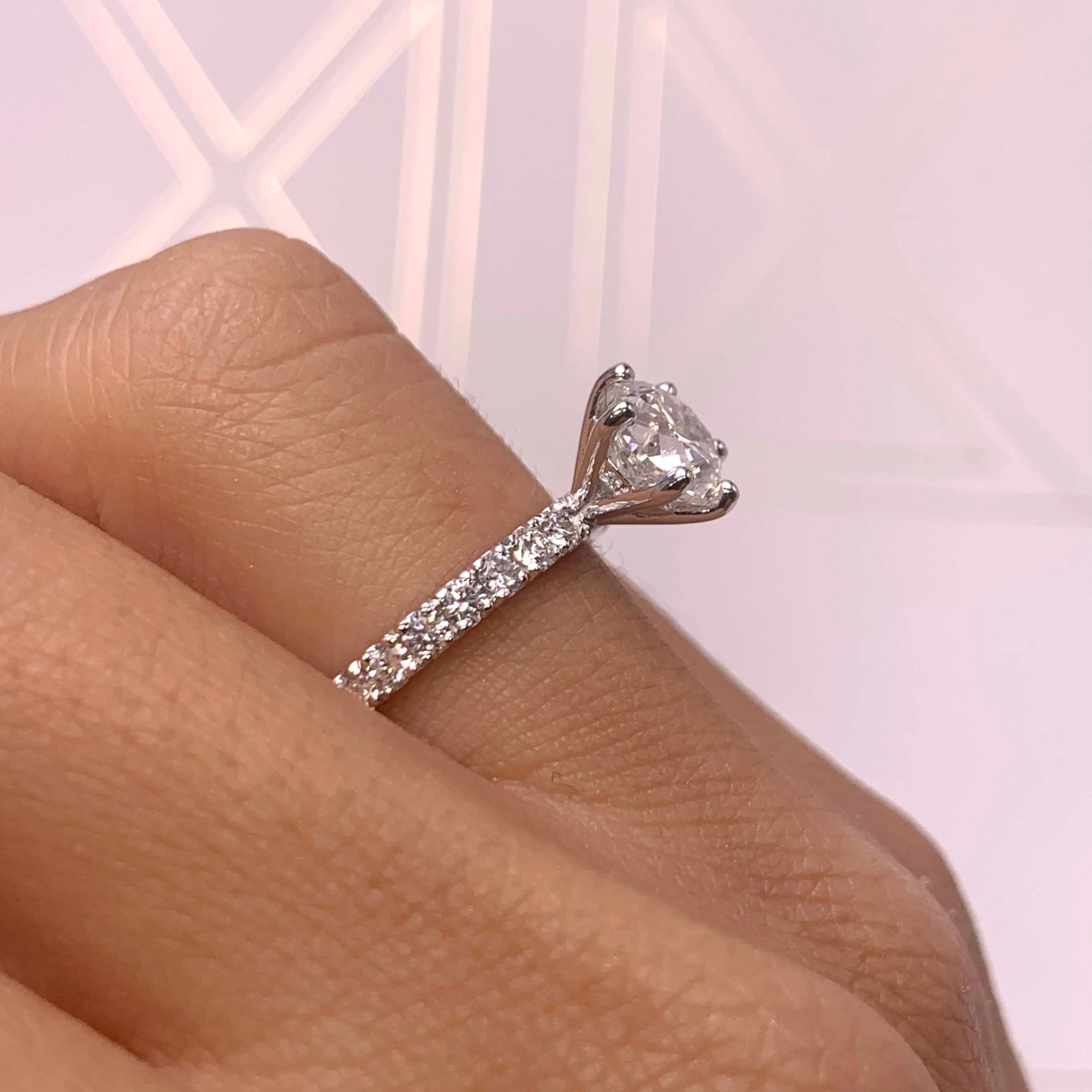 Jane Lab Grown Diamond Ring -18K White Gold