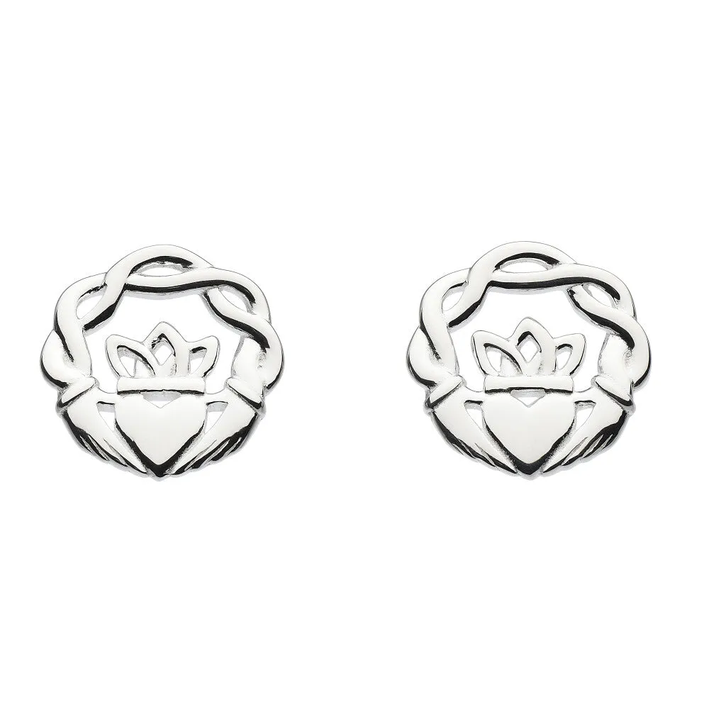 Kit Heath Heritage Melvina Claddagh Twist Wreath Stud Earrings