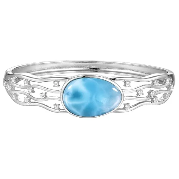 Larimar Sea Grass Bangle