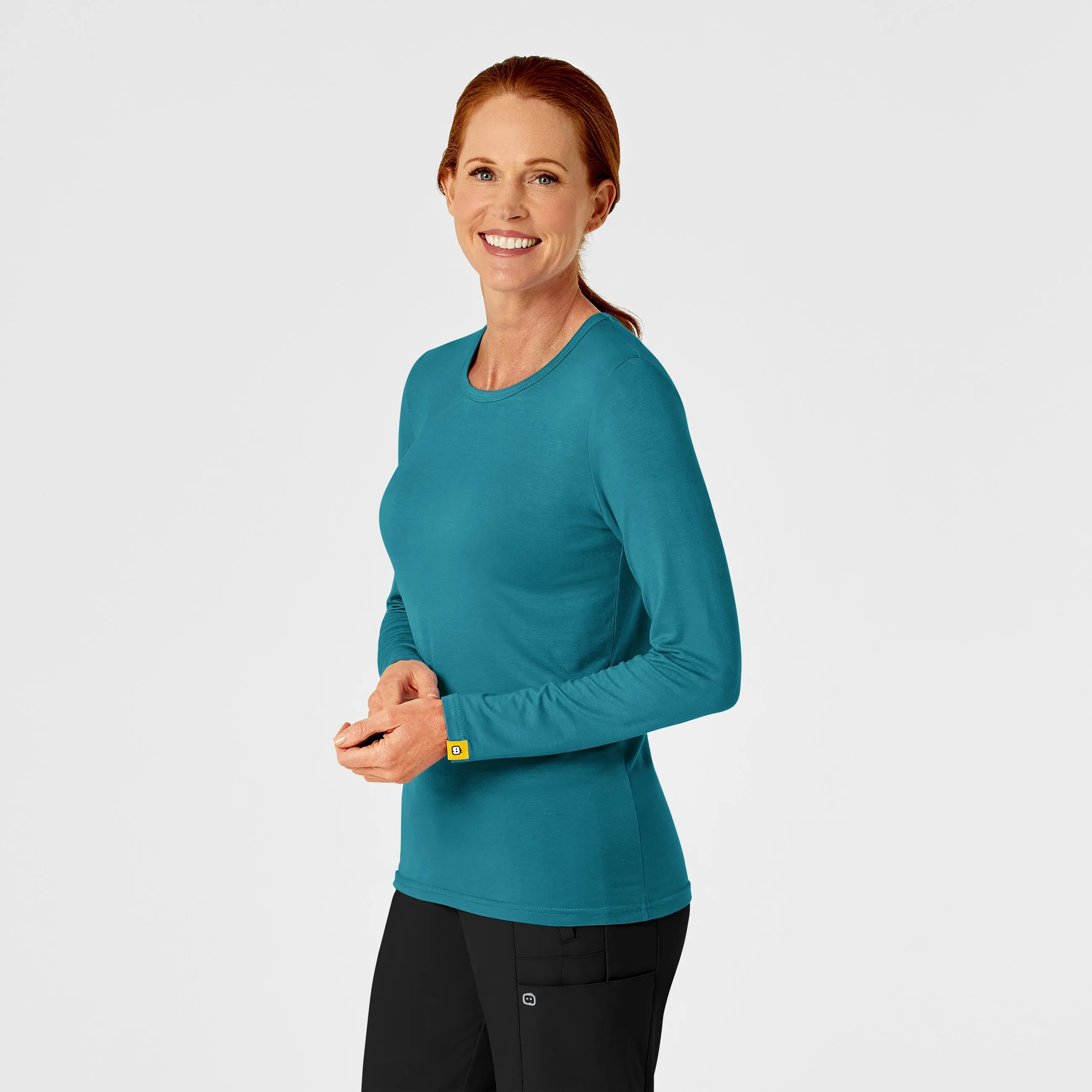 Long Sleeve Silky Tee - Bay Blue