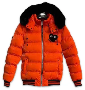 Love Hurts Bubble Jacket (Orange)