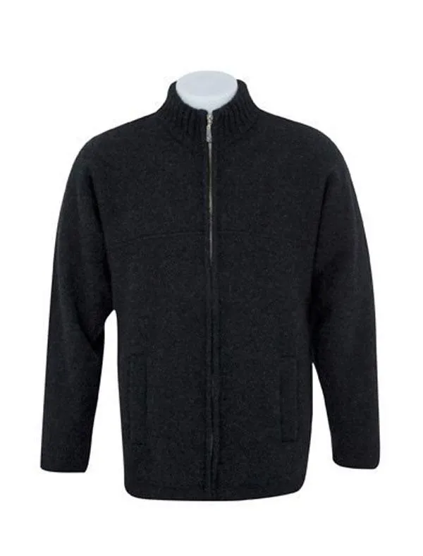 Mens Felted Full Zip Jacket