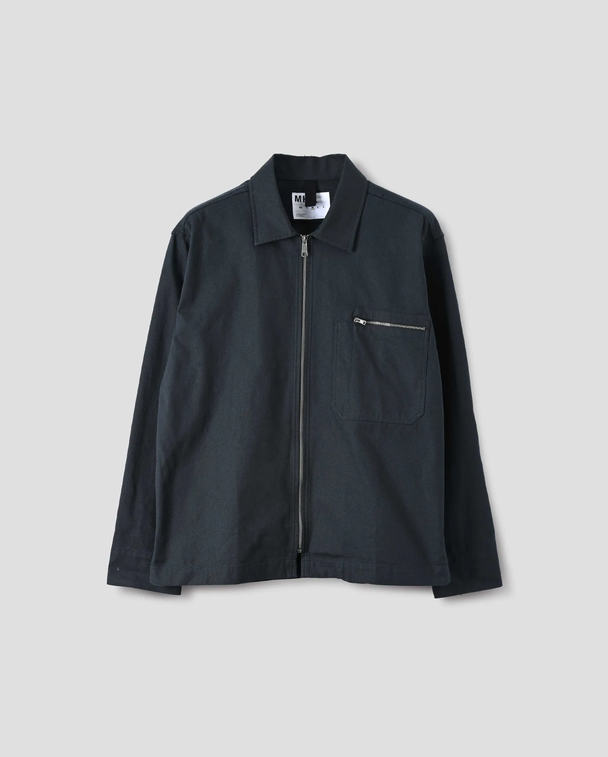 MHL ZIP OVERSHIRT / DARK NAVY