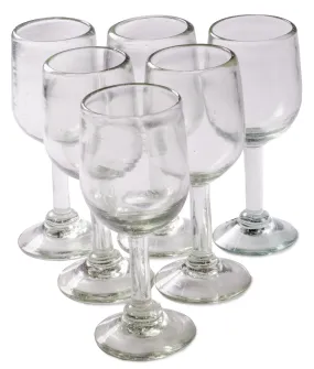 Natural Handcrafted Tulip Wine Glass - 11 oz - Set of 6