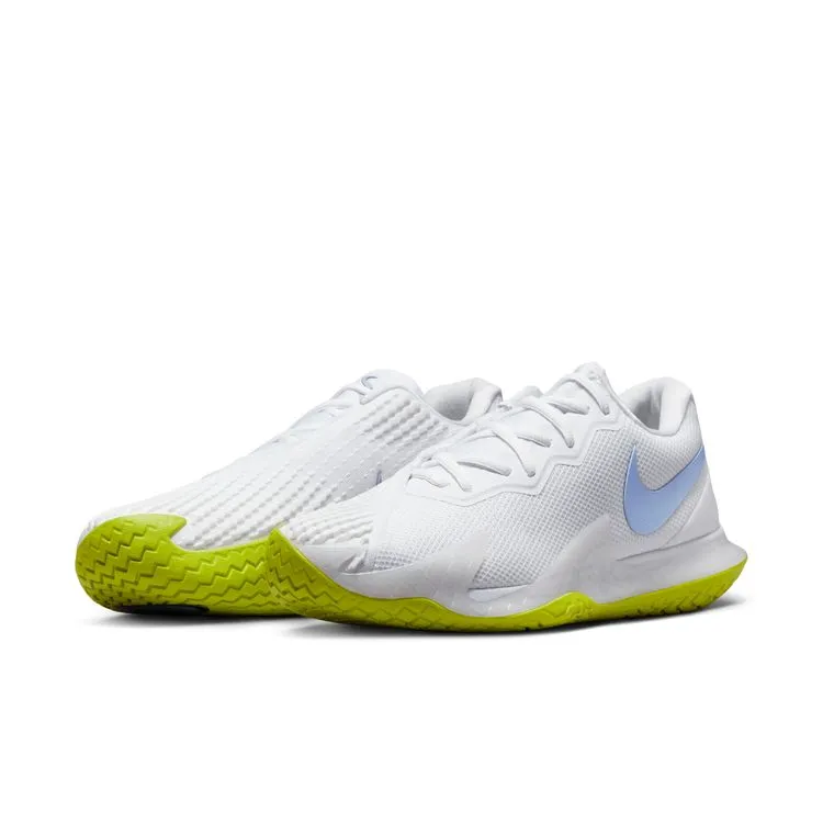 Nike Court Zoom Vapor Cage 4 Rafa Men Hard Court Tennis Shoes -  White/Cobalt Bliss-Bright Cactus