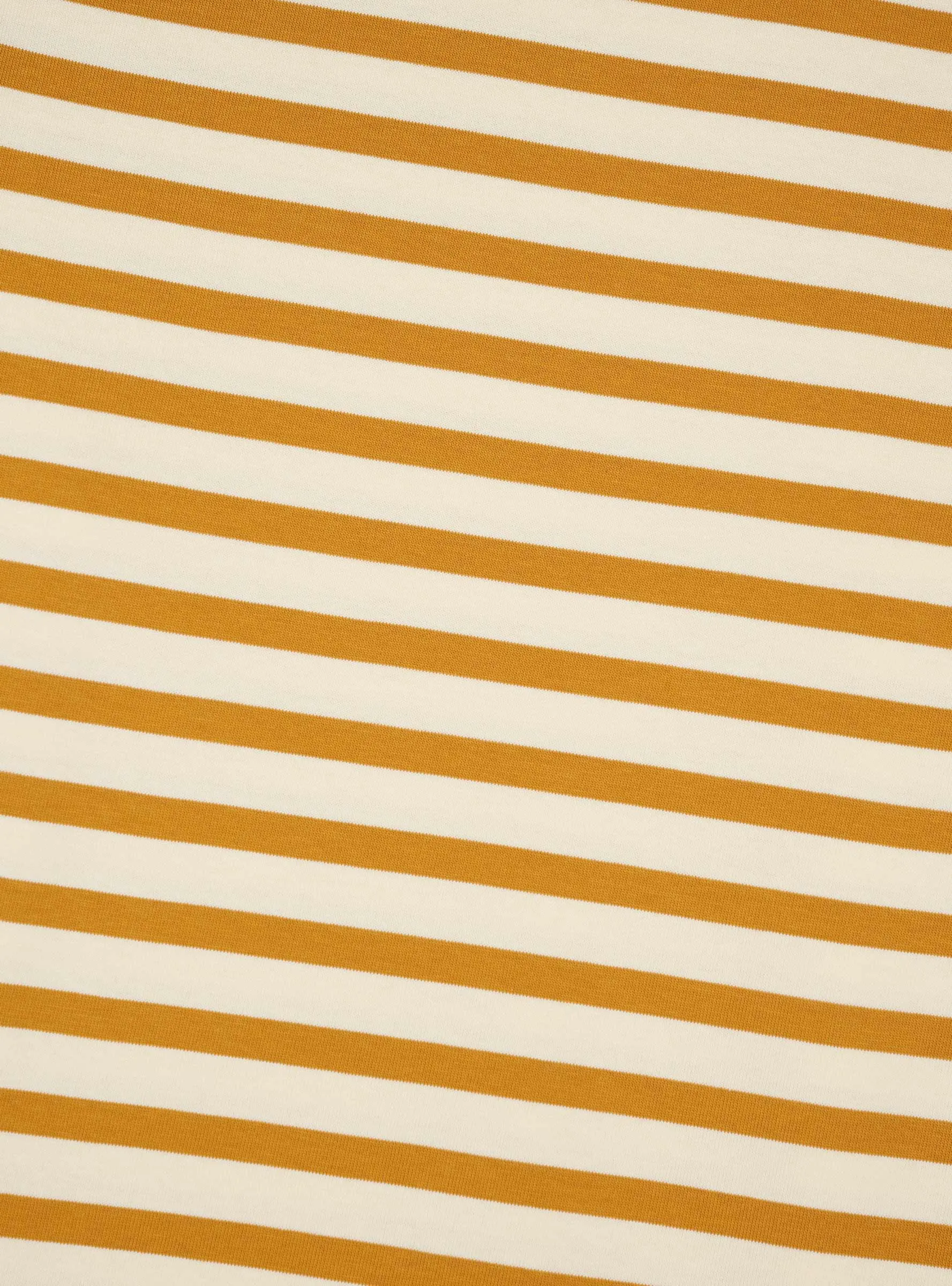 Organic T-shirt Gold & Ecru Stripe