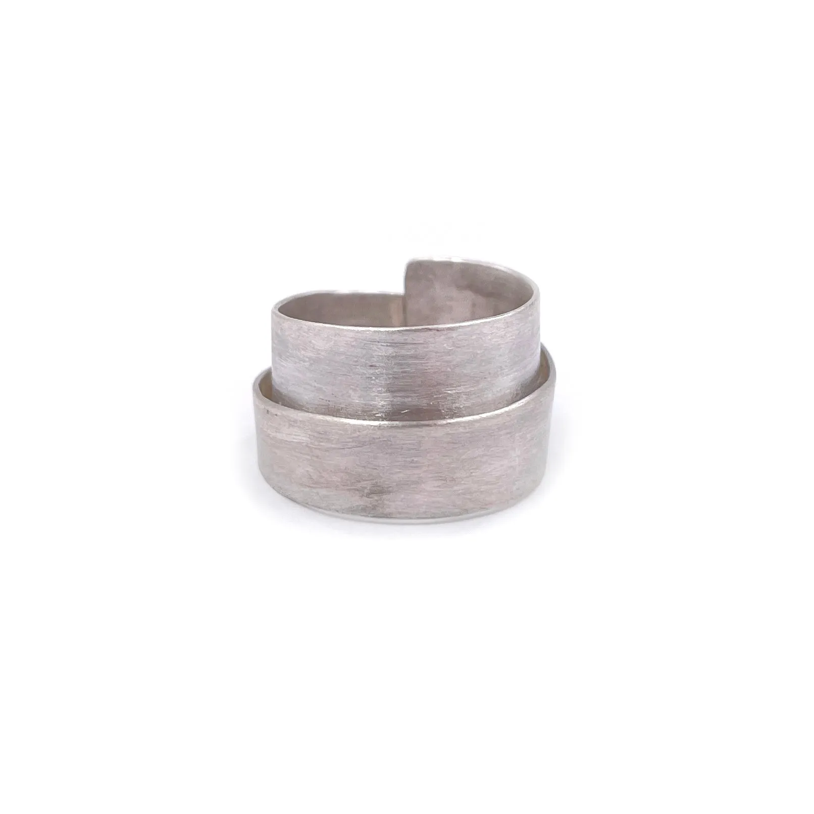 Overlapping Ring, Silver