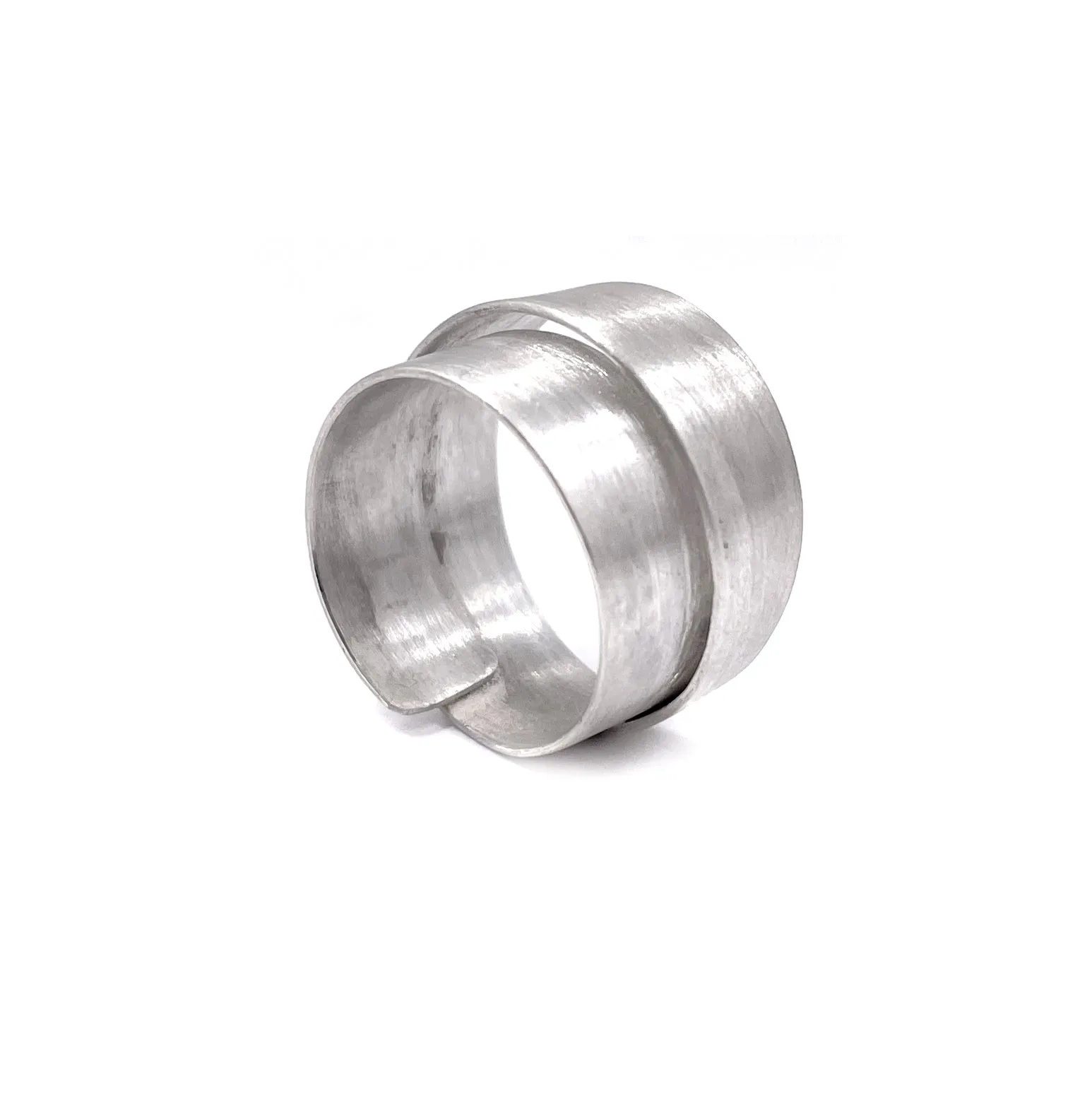 Overlapping Ring, Silver