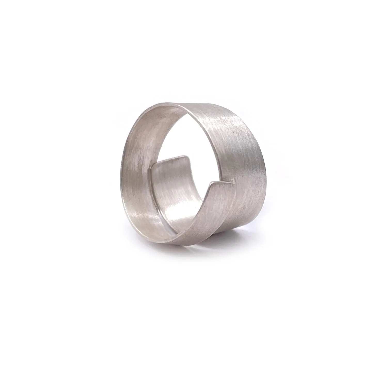 Overlapping Ring, Silver