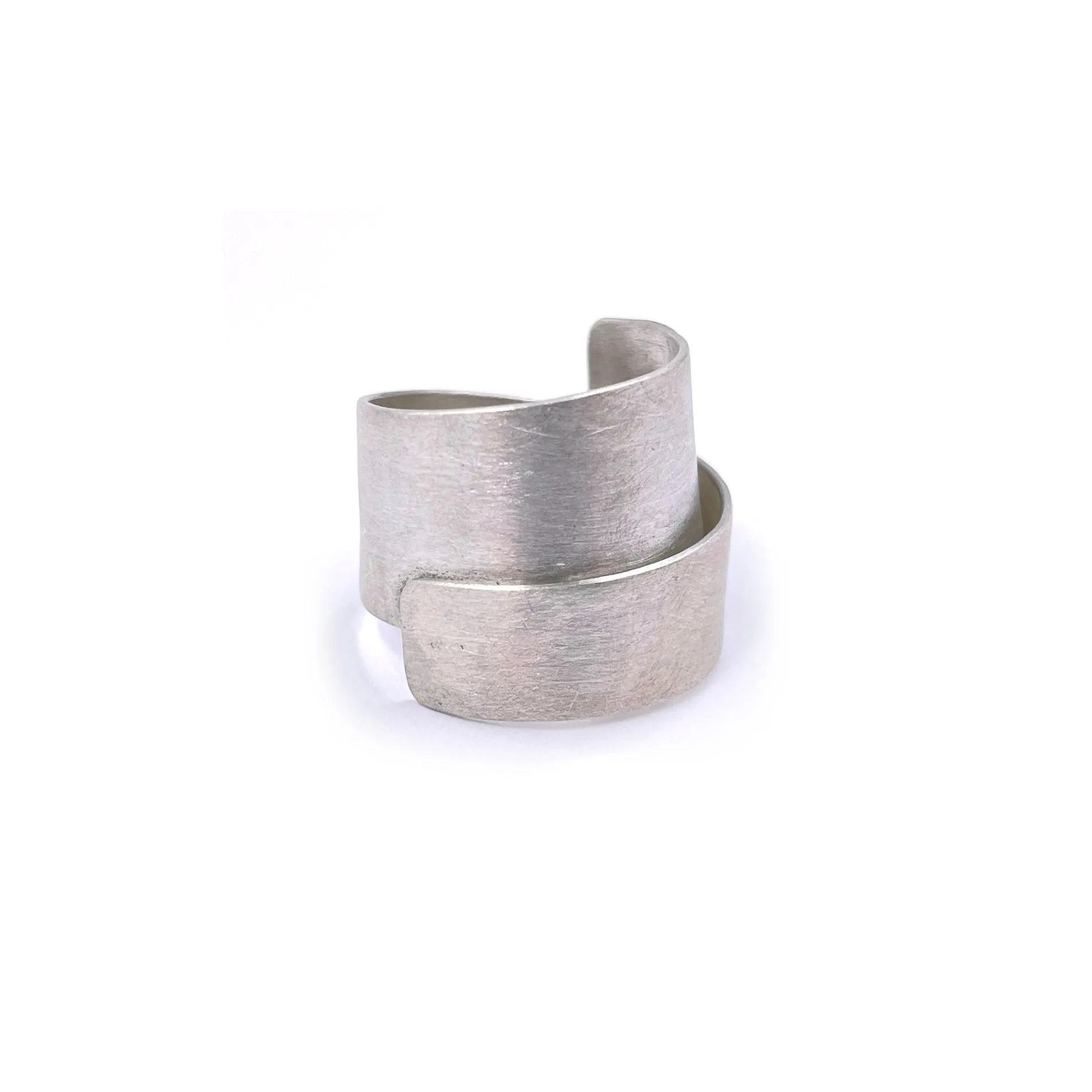 Overlapping Ring, Silver