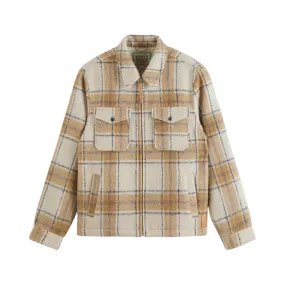 Scotch & Soda Off White Check Jacket (174429)