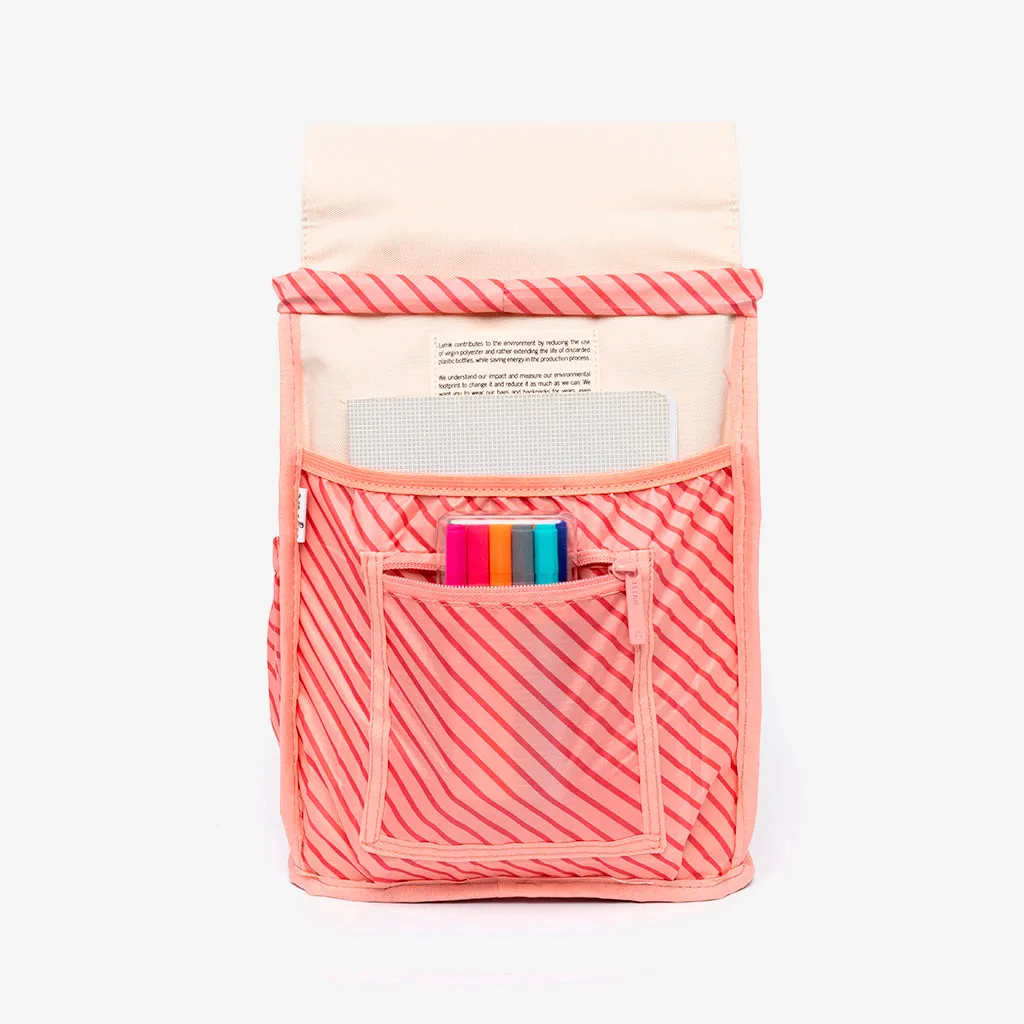 Scout Mini Backpack Ecru Stripes