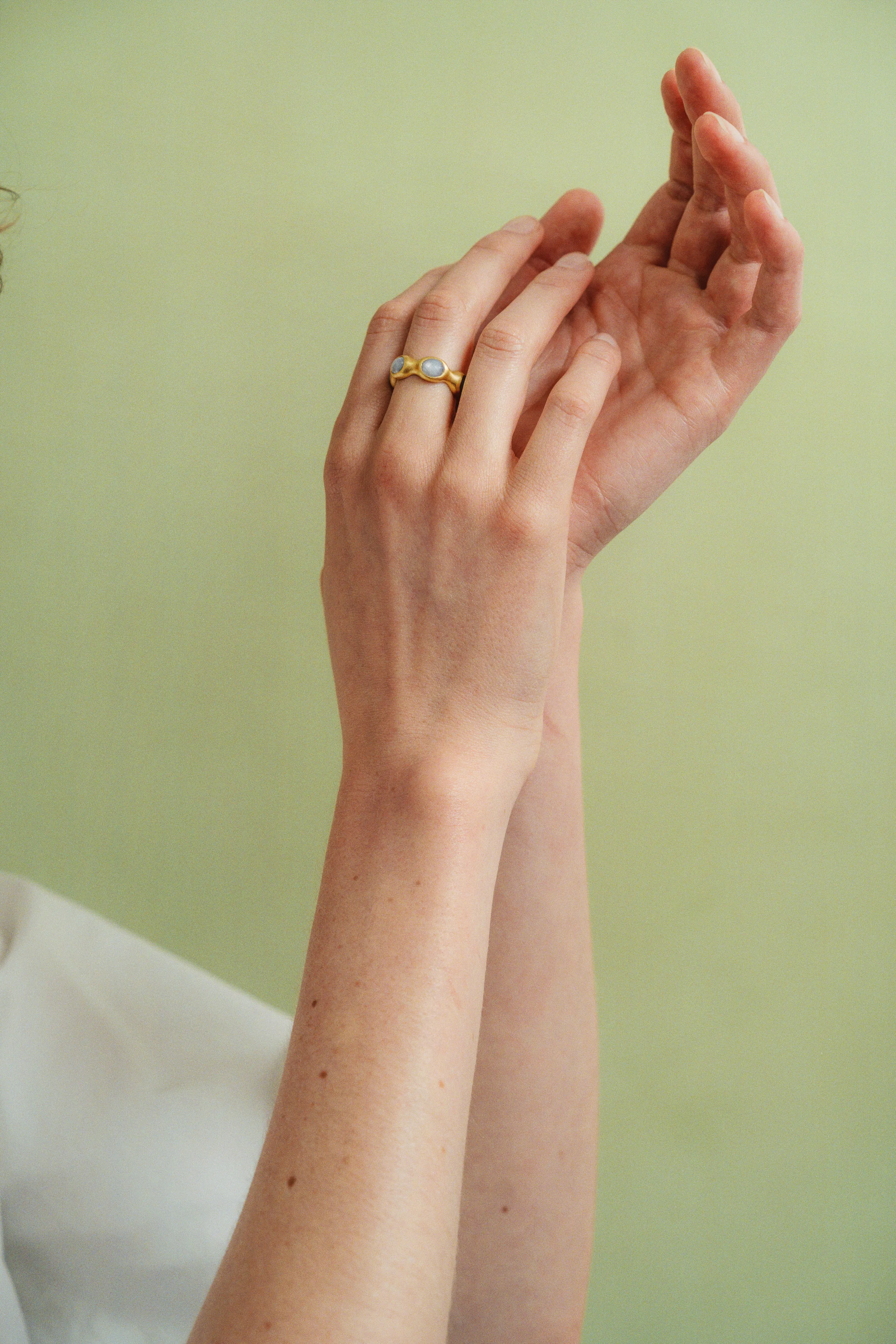 Star Sapphire Breccia Ring