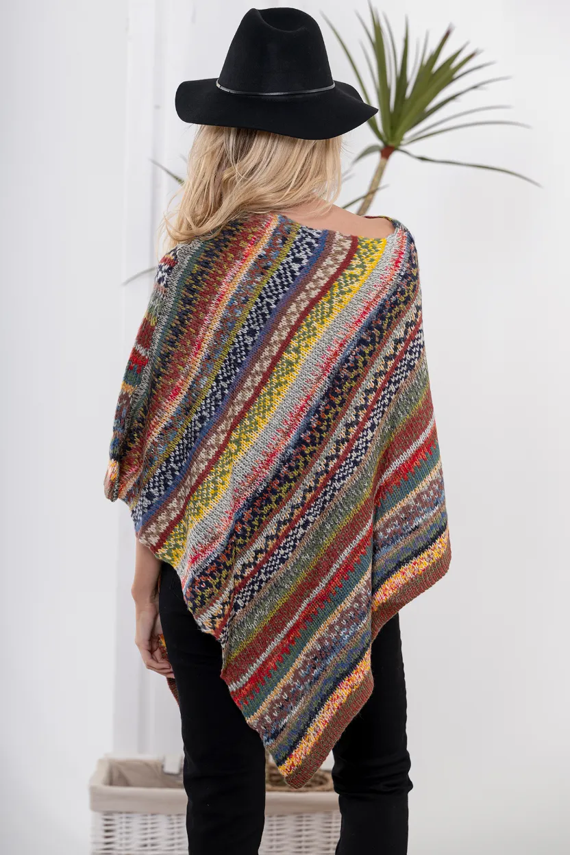 Stripe Poncho