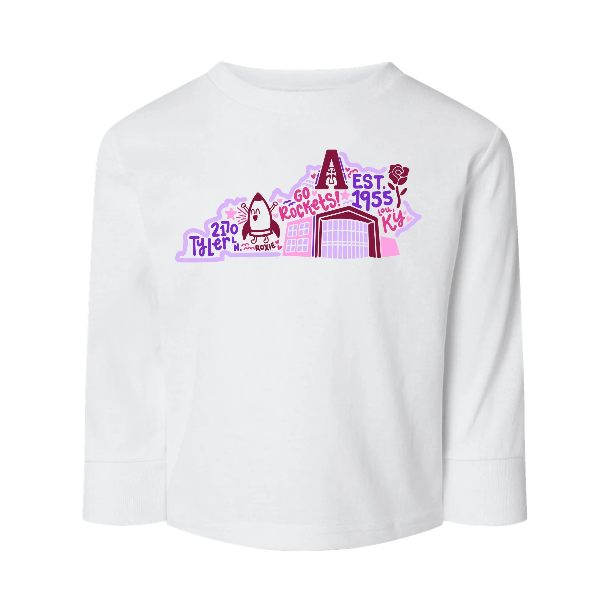 T-shirt - Long Sleeve - White - AHS Collage