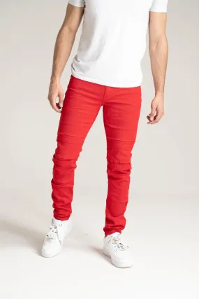 Taker Premium Stretch Twill Jean (Red)