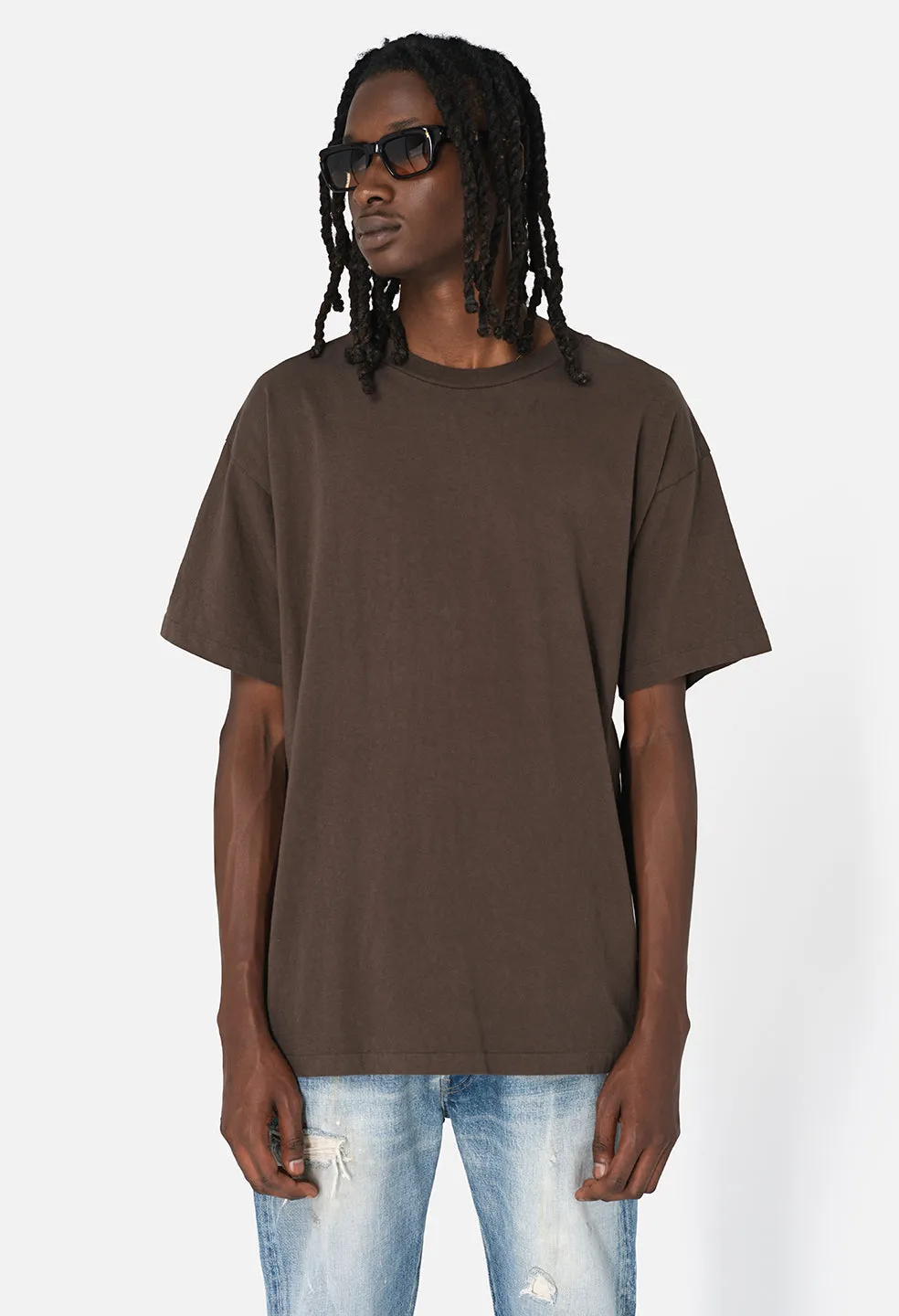 University Tee / Chocolate Brown