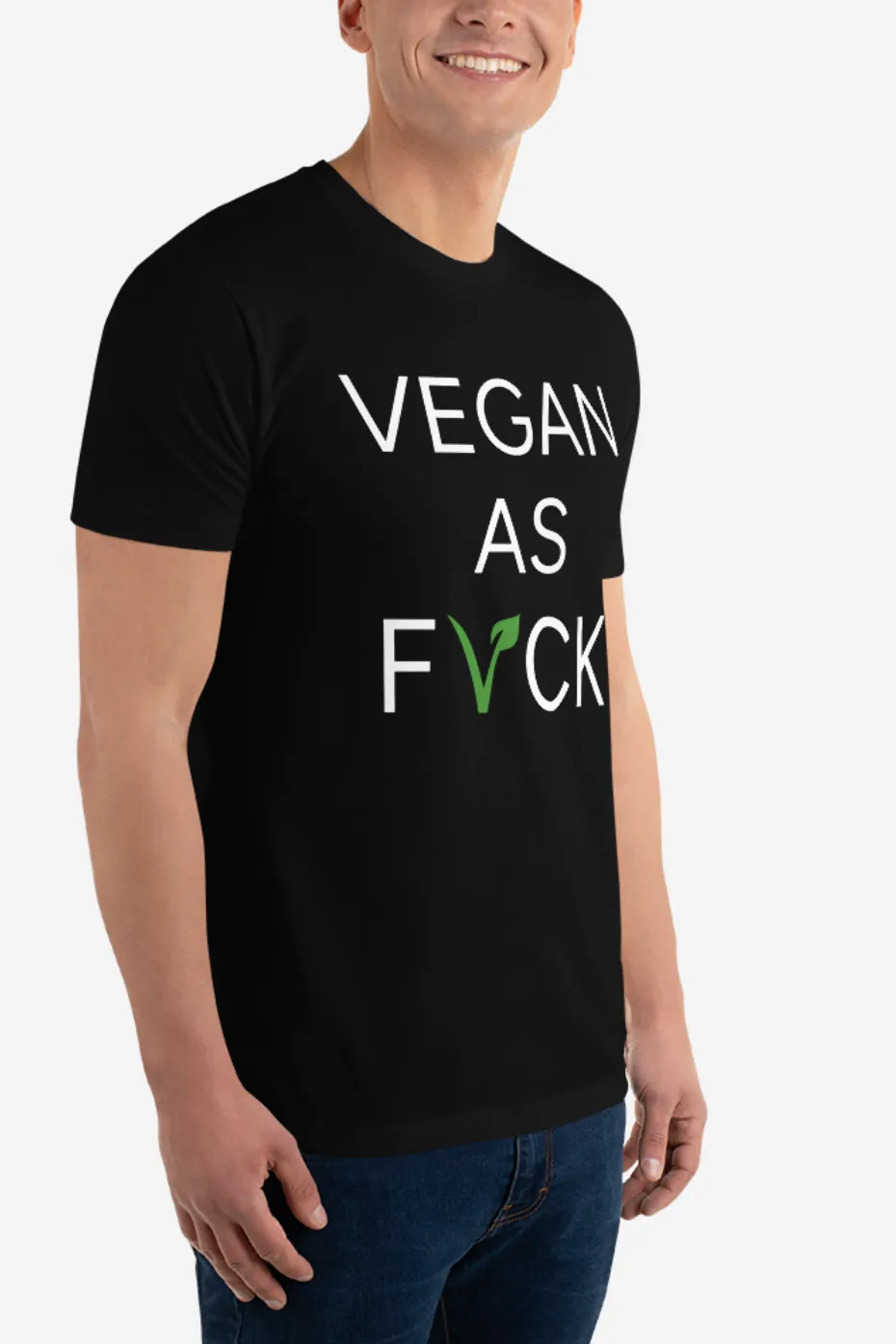 Vegan as Fvck Men's Fitted T-Shirt